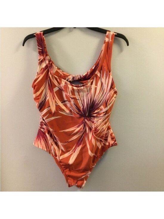 Kona Sol Other - Kona Sol one piece swim suit tropical leaf pattern Womans size Large
